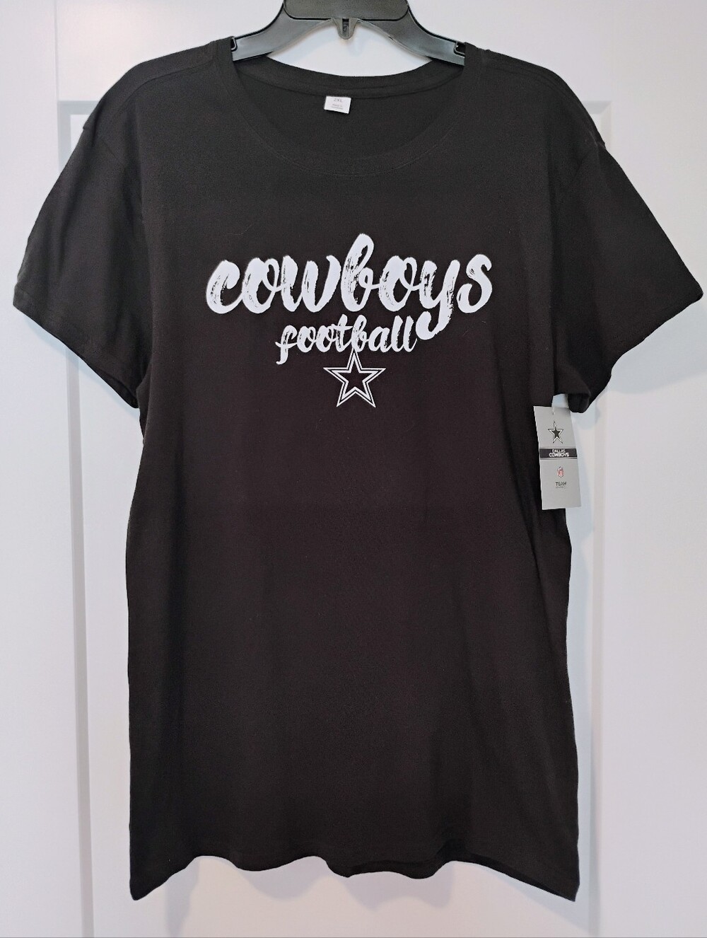 NWT 2XL NFL Dallas Cowboys Football Navy Blue Crew Team Logo Tee T-Shirt NEW